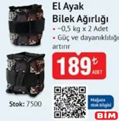 MAXFİT EL AYAK BİLEK AĞIRLIĞI 0,5 KG X 2 ADET MAXFİT EL AYAK BİLEK AĞIRLIĞI 0,5 KG X 2 ADET
